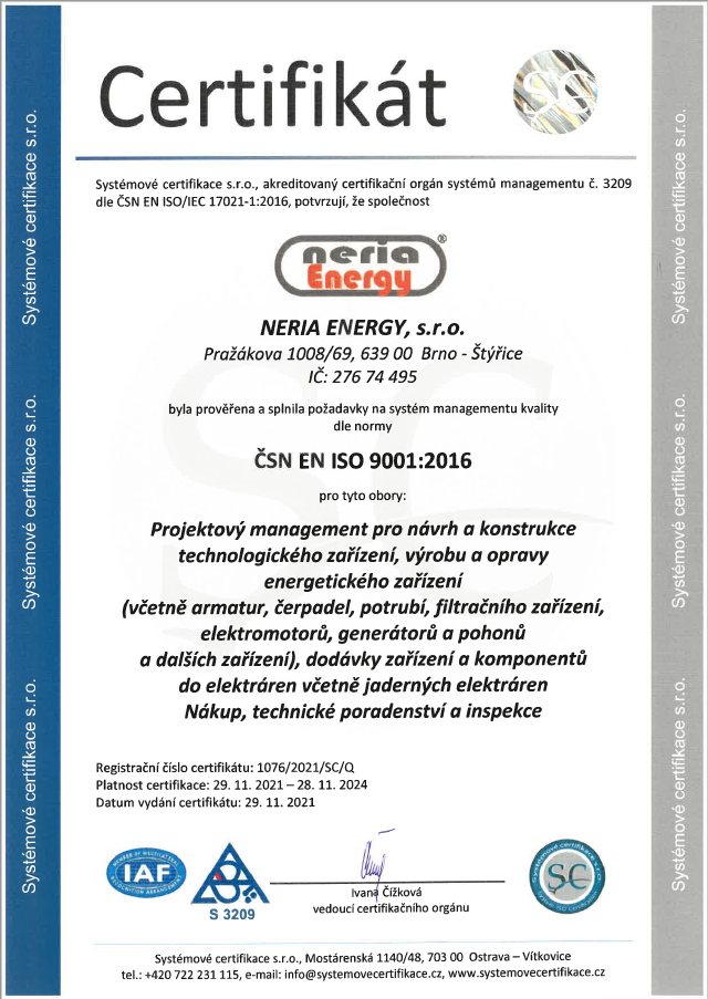 ČSN EN ISO 9001:2016